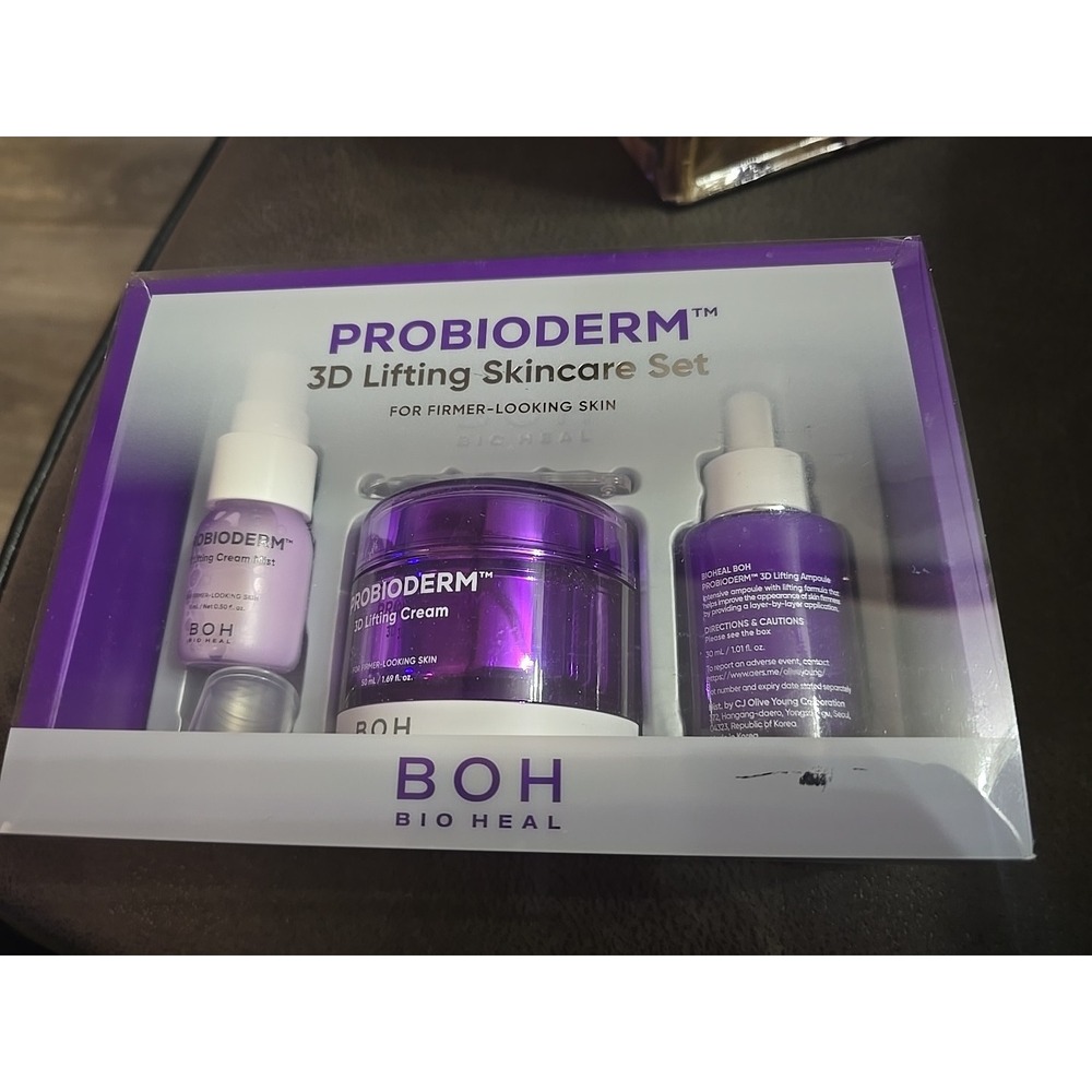 Probioderm 3D Lifting Skincare Set | Anti-Aging Moisturizer Night Cream, Ampo...